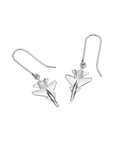 KAREN WALKER - STERLING SILVER JET PLANE EARRINGS