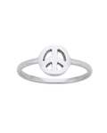 KAREN WALKER - STERLING SILVER PEACE RING