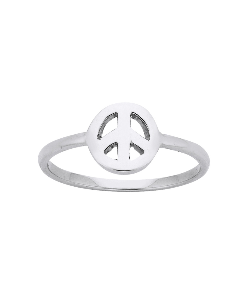 KAREN WALKER - STERLING SILVER PEACE RING