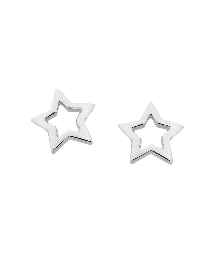 KAREN WALKER - STERLING SILVER MINI STAR STUDS