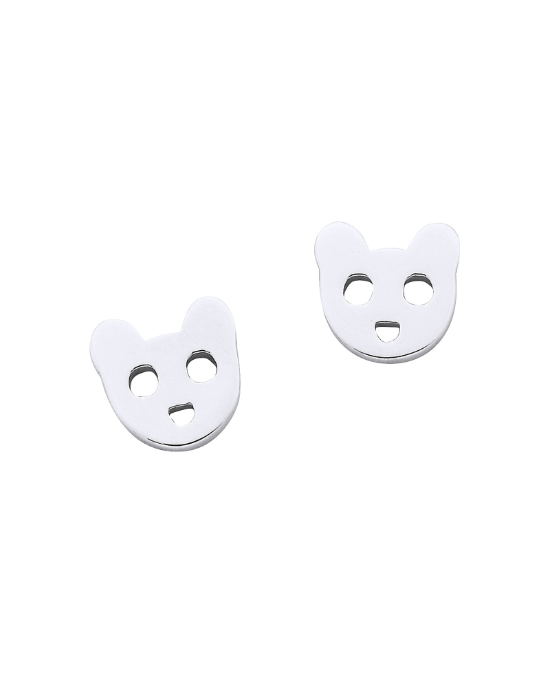 KAREN WALKER - STERLING SILVER BEAR STUDS