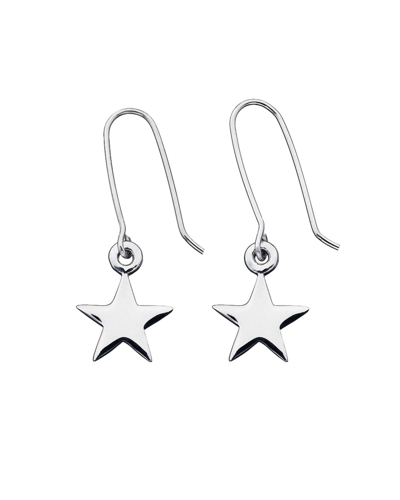KAREN WALKER - STERLING SILVER STAR EARRINGS