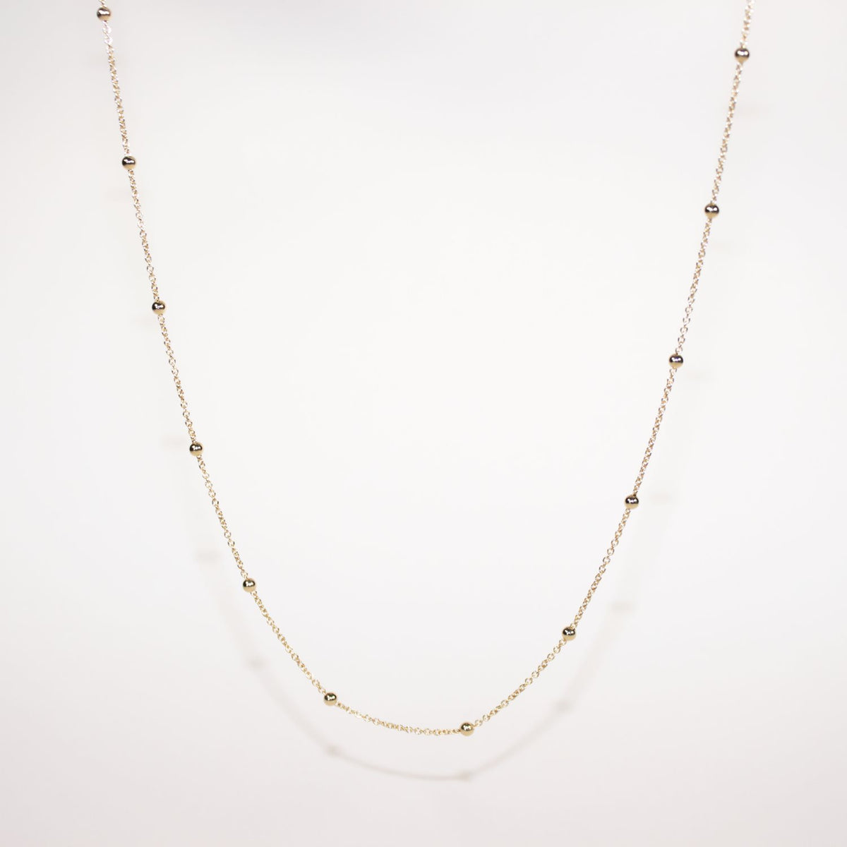 9ct Yellow Gold Ball & Cable Chain
