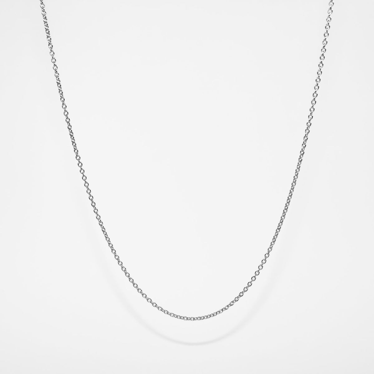 Sterling Silver 'RCA40' Round Fine Cable Chain