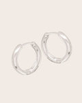 Sterling Silver 3mm Medium Tube 'Huggie' Hoop Earrings
