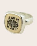 Sterling Silver Poker Dice 'Jack' Ring