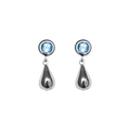 BOH RUNGA - Sterling Silver Drop in the Ocean Topaz Stud Earrings