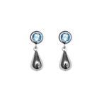 BOH RUNGA - Sterling Silver Drop in the Ocean Topaz Stud Earrings