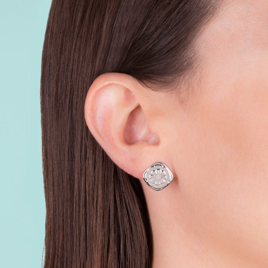 Boh Runga - Sterling silver Marigold Stud earrings