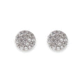 BIANC - Sterling Silver & Cubic Zirconia Pave Disk Earrings