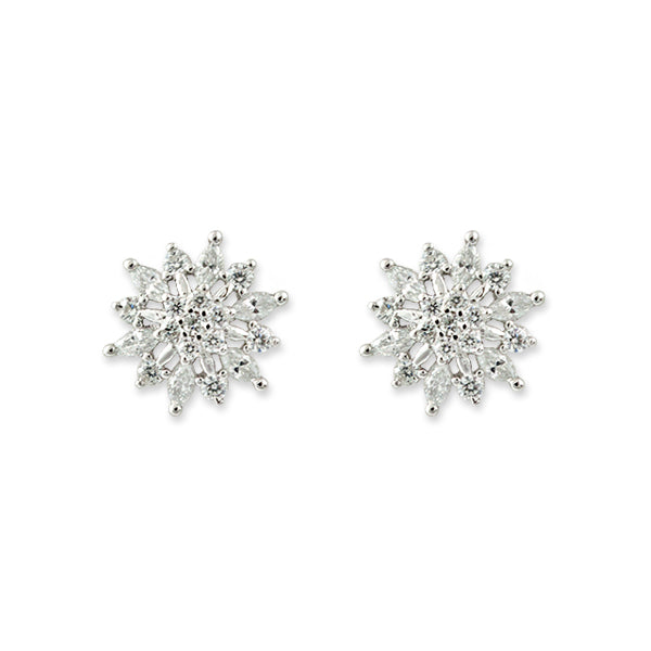 BIANC - Sterling Silver & Cubic Zirconia 'Celestial' Earrings