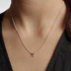 KAREN WALKER - STERLING SILVER MINI BOW NECKLACE