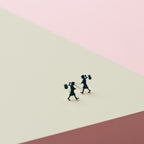 KAREN WALKER - Sterling Silver Runaway Girl Studs