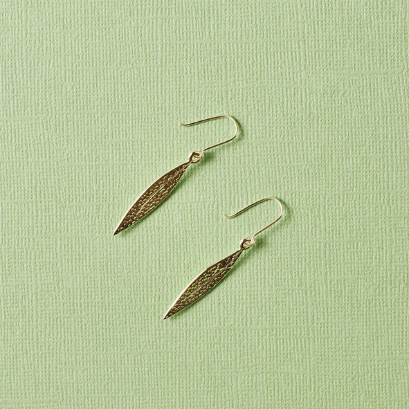 Karen Walker - Sterling Silver Leaf Earrings