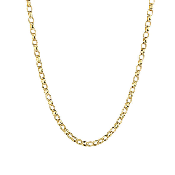 9ct Yellow Gold 'BO1' Oval Belcher Chain