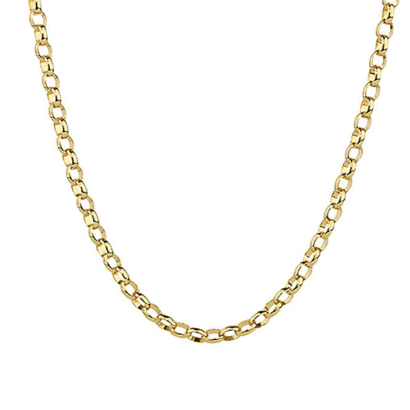 9ct Yellow Gold 'BO2' Oval Belcher Chain