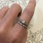 18ct Yellow & White Gold Filigree Round Brilliant Cut Diamond Solitaire Ring