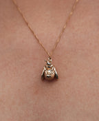 Meadowlark - Sterling Silver Bee Charm Necklace