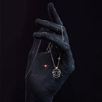 KAREN WALKER - STERLING SILVER CANCER NECKLACE