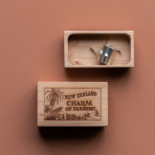CHARM OF FARMING - STERLING SILVER CHOPPING BLOCK CHARM