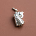 CHARM OF FARMING - STERLING SILVER COAT & HAT CHARM