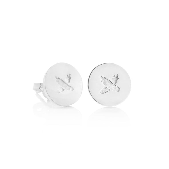 Boh Runga - Sterling Silver Discologo Studs