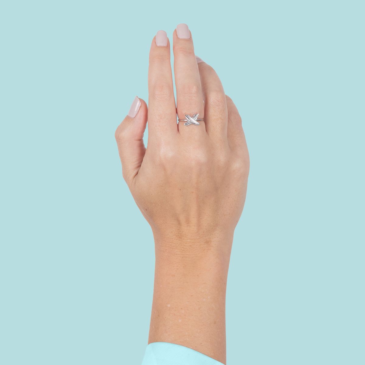 BOH RUNGA - 9CT YELLOW GOLD FEATHER KISSES RING