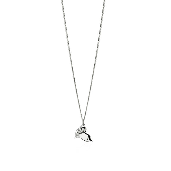 BOH RUNGA - STERLING SILVER FANTAIL NECKLACE