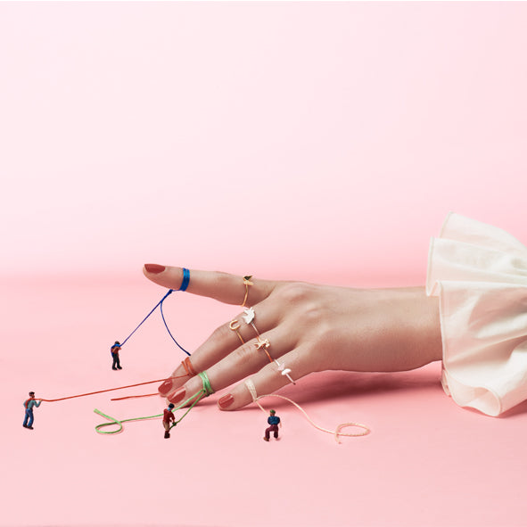 KAREN WALKER - Sterling Silver Mini Unicorn Ring