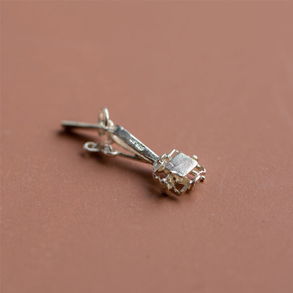 CHARM OF FARMING - STERLING SILVER GIN TRAP CHARM