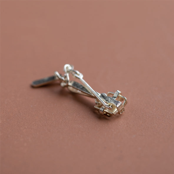 CHARM OF FARMING - STERLING SILVER GIN TRAP CHARM