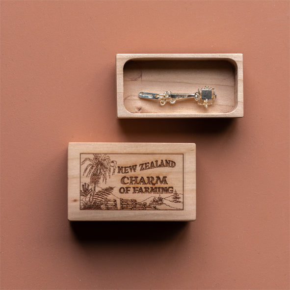 CHARM OF FARMING - STERLING SILVER GIN TRAP CHARM