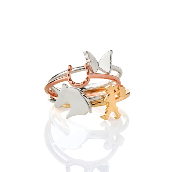 KAREN WALKER - Sterling Silver Mini Unicorn Ring