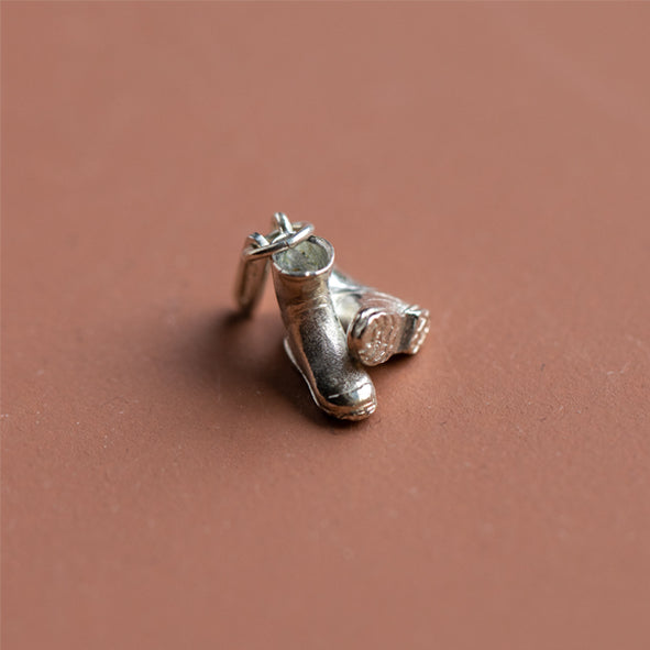 CHARM OF FARMING - STERLING SILVER GUMBOOTS CHARM