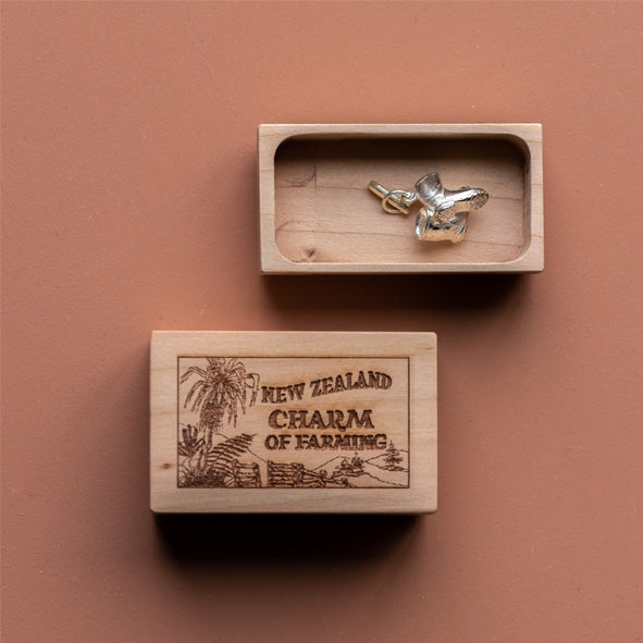 CHARM OF FARMING - STERLING SILVER GUMBOOTS CHARM