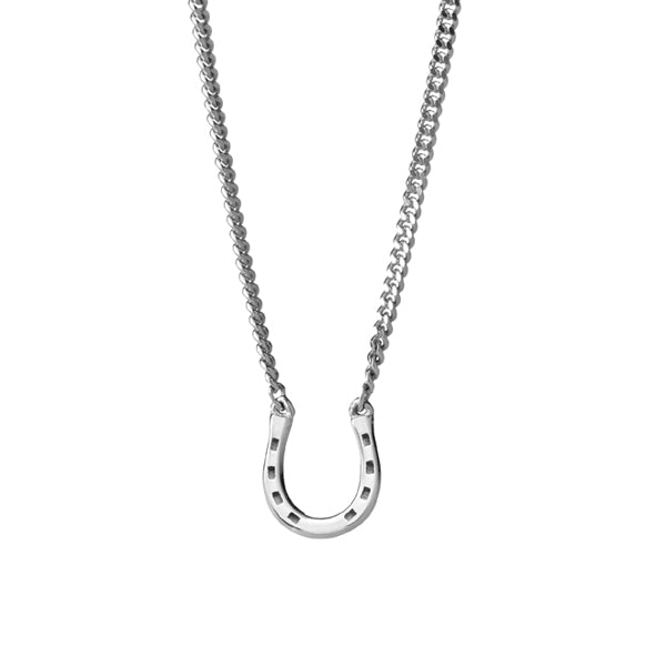 KAREN WALKER - Sterling Silver Mini Horseshoe Necklace