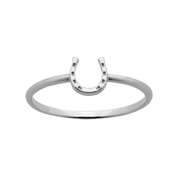 KAREN WALKER - Sterling Silver Mini Horseshoe Ring