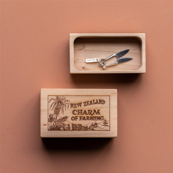 CHARM OF FARMING - STERLING SILVER HAND SHEARS CHARM