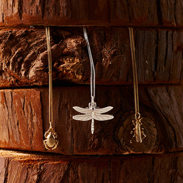 Karen Walker - Sterling Silver Beetle Necklace