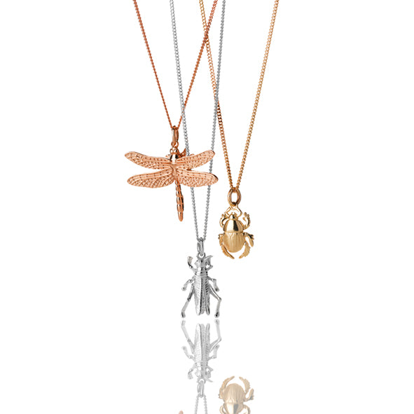 Karen Walker - Sterling Silver Beetle Necklace
