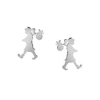 KAREN WALKER - Sterling Silver Runaway Girl Studs