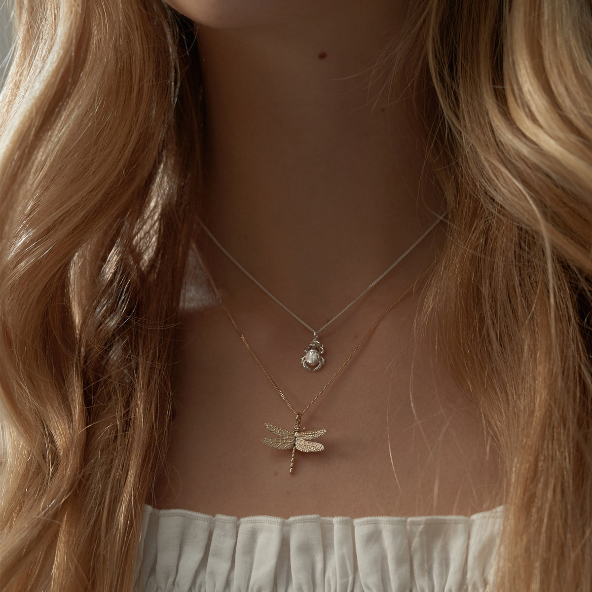 Karen Walker - Sterling Silver Beetle Necklace