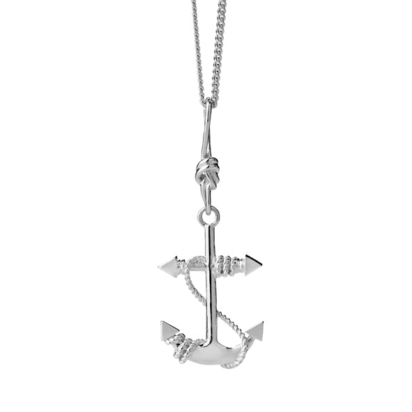 KAREN WALKER - Sterling Silver Anchor Necklace