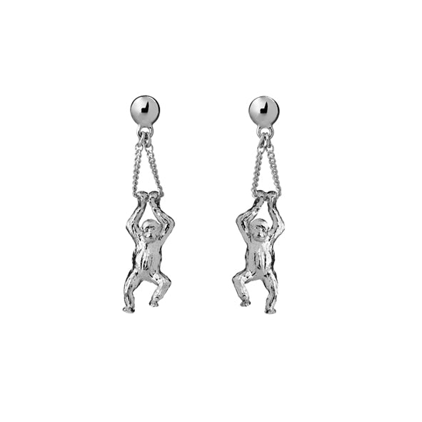Karen Walker - Sterling Silver Orangutan Earrings