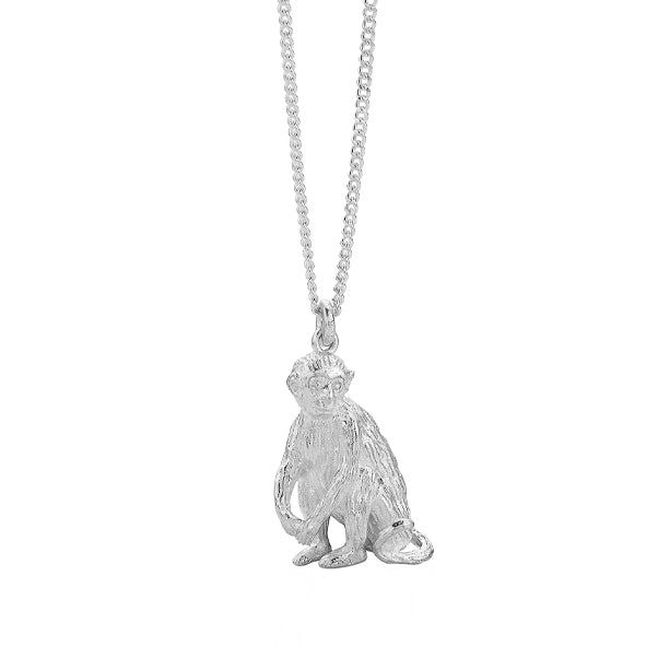 KAREN WALKER - STERLING SILVER LUNAR MONKEY NECKLACE