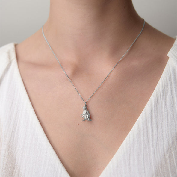 KAREN WALKER - STERLING SILVER LUNAR MONKEY NECKLACE