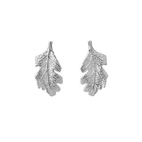 Karen Walker - Sterling Silver Leaf Studs