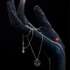 KAREN WALKER - STERLING SILVER LIBRA NECKLACE