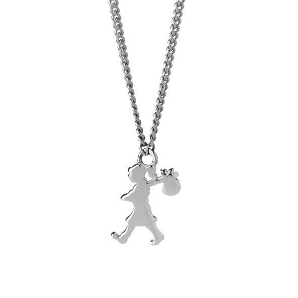 KAREN WALKER  - Sterling Silver Mini Runaway Girl Necklace