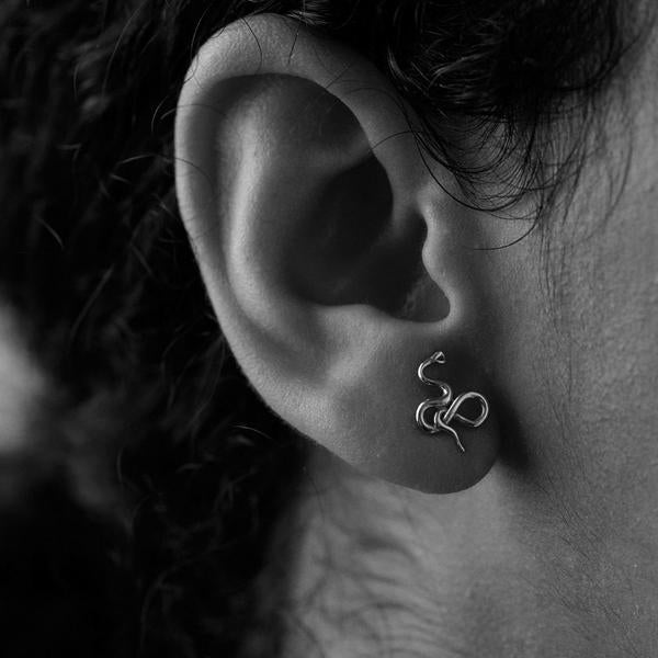MEADOWLARK - Sterling Silver Medusa Stud Earrings